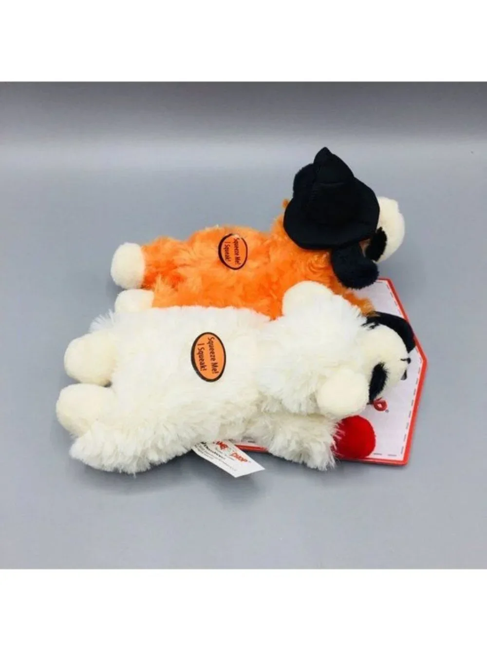 Lamb Chop Witch Halloween Plush Squeak Dog Toys Set of 2
